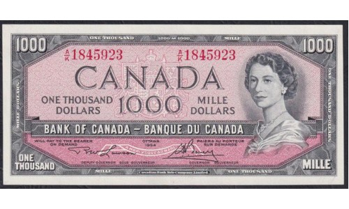 Канада 1000 долларов 1954 года (CANADA 1000 dollars 1954) P83d: UNC