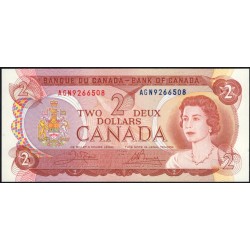 Канада 2 доллара 1974 года (CANADA 2 dollars 1974) P86b: UNC