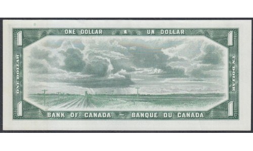 Канада 1 доллар 1954 года, НЕЧАСТЫЕ (CANADA 1 dollar 1954) P 74b : UNC