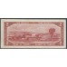 Канада 2 доллара 1954 года, Причёска "Лицо Дьявола", Редкие (CANADA 2 dollars 1954, Devil face, Printer BABNC) P 67b: XF
