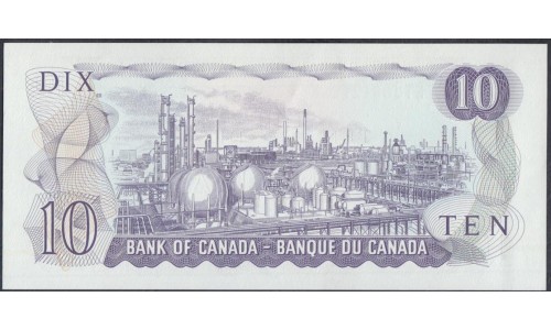 Канада 10 долларов 1971 года (CANADA 10 dollars 1971) P88d: UNC