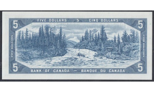 Канада 5 долларов 1954 года (CANADA 5 dollars 1954) P 77c: UNC