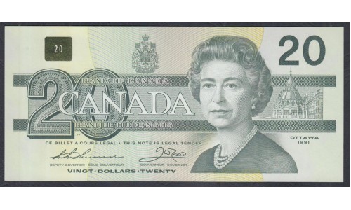 Канада 20 долларов 1991 (CANADA 20 dollars 1991) P 97a : UNC