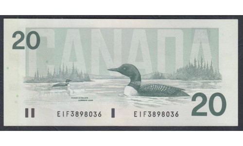 Канада 20 долларов 1991 (CANADA 20 dollars 1991) P 97a : UNC