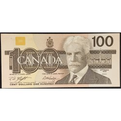 Канада 100 долларов 1988 года (CANADA 100 dollars 1988) P99d: UNC