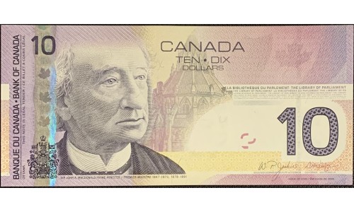 Канада 10 долларов 2005 (2004) года (CANADA 10 dollars 2005 (2004)) P102Aa: UNC