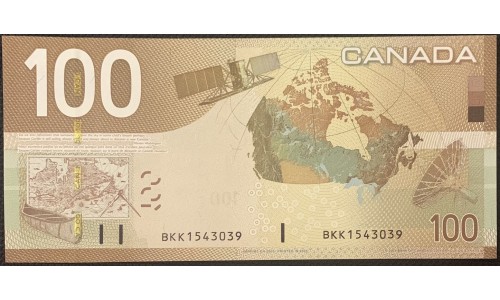 Канада 100 долларов 2004 (2005) года (CANADA 100 dollars 2004 (2005)) P105b: UNC