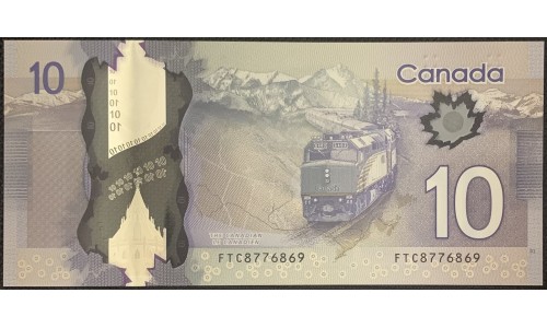 Канада 10 долларов 2013 года (CANADA 10 dollars 2013) P107a: UNC