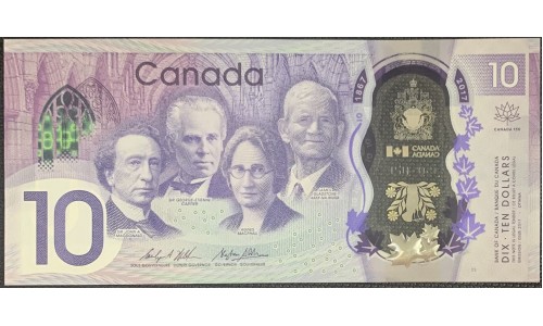 Канада 10 долларов 2017 года (CANADA 10 dollars 2017) P112: UNC