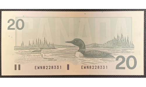 Канада 20 долларов 1991 (CANADA 20 dollars 1991) P 97d : UNC