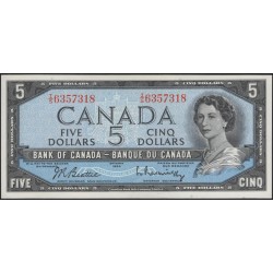 Канада 5 долларов 1954 (CANADA 5 dollars 1954) P 77b : UNC
