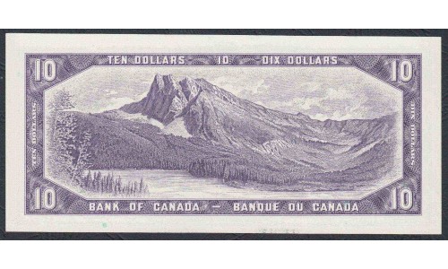 Канада 10 долларов 1954 года (CANADA 10 dollars 1954) P79b: UNC