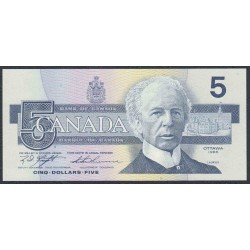 Канада 5 долларов 1986 года (CANADA 5 dollars 1986) P95d: UNC