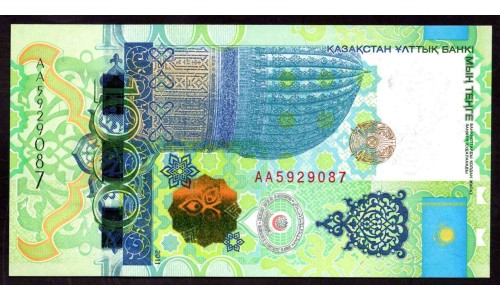 Казахстан 1000 тенге 2011 года (KAZAKHSTAN 1000 Tenge 2011) P 37: UNC
