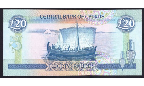 Кипр 20 фунтов 1993 (CYPRUS 20 Pounds 1993) P 56b : UNC