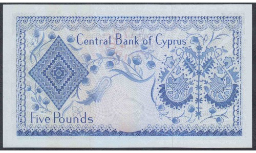 Кипр 5 фунтов 1974 (CYPRUS 5 Pounds 1974) P 44с: UNC