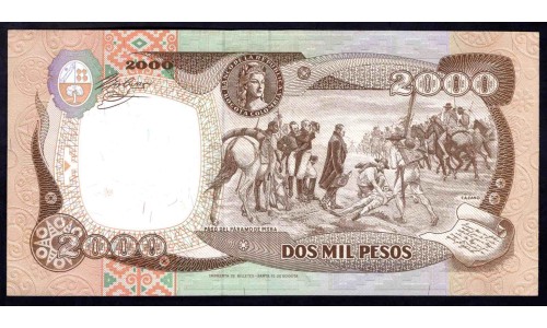 Колумбия 2000 песо 01.11.1994 г. (COLOMBIA  2000 pesos 01.11.1994) P 439b: UNC