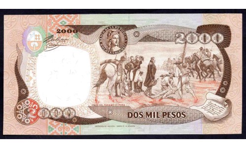 Колумбия 2000 песо 1993 г. (COLOMBIA  2000 pesos 1993) P 439а: UNC