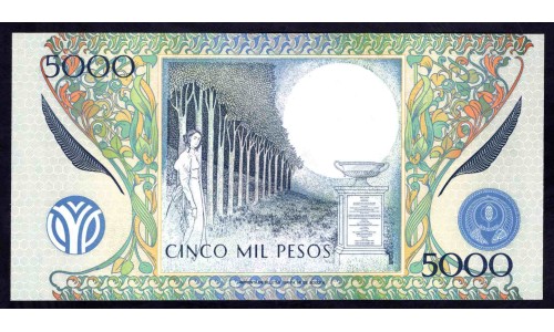Колумбия 5000 песо 02.01.1997 г. (COLOMBIA  5000 pesos 02.01.1997) P 446: UNC