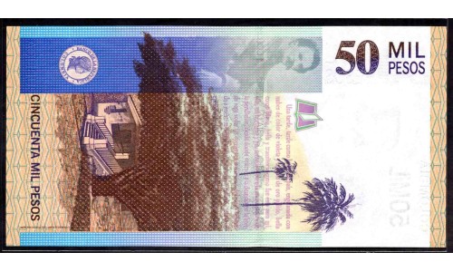 Колумбия 50000 песо 2000 г. (COLOMBIA  50000 pesos 2000) P 449: UNC