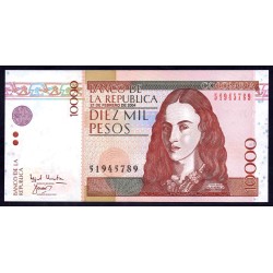 Колумбия 10000 песо 2004 г. (COLOMBIA  10000 pesos 2004) P 453g: UNC