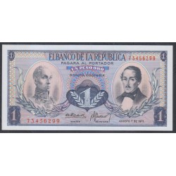 Колумбия 1 песо 1971 г. (COLOMBIA  1 pesos oro 1971) P 404е: UNC