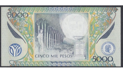 Колумбия 5000 песо 04.02.2006 г. (COLOMBIA  5000 pesos 04.02.2006) P 452g: UNC