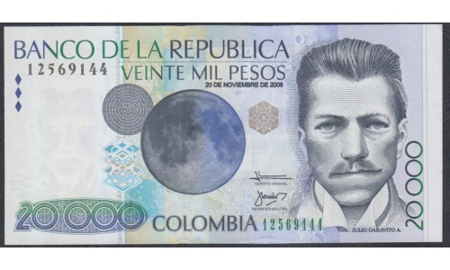 Колумбия 20000 песо 20.11.2006 г. (COLOMBIA  20000 pesos 20.11.2006 ) P 454m: UNC