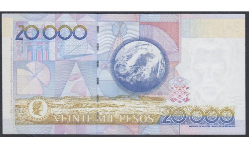 Колумбия 20000 песо 20.11.2006 г. (COLOMBIA  20000 pesos 20.11.2006 ) P 454m: UNC