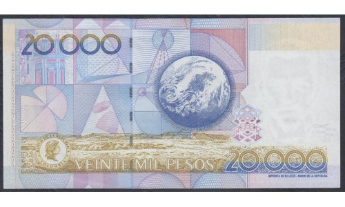 Колумбия 20000 песо 22.11.2006 г. (COLOMBIA  20000 pesos 22.11.2006 ) P 454о: UNC