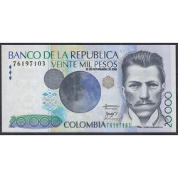 Колумбия 20000 песо 22.11.2006 г. (COLOMBIA  20000 pesos 22.11.2006 ) P 454о: UNC