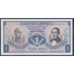 Колумбия 1 песо 1963 г. (COLOMBIA  1 pesos oro 1963) P 404b: UNC