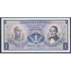 Колумбия 1 песо 1972 г. (COLOMBIA  1 pesos oro 1972) P 404e: UNC
