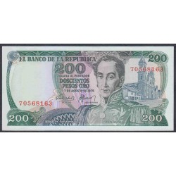 Колумбия 200 песо 1975 года (COLOMBIA  200 pesos oro 1975) P 417b: UNC