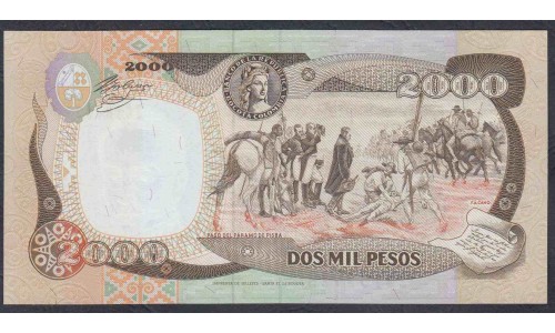 Колумбия 2000 песо 01.07.1994 г. (COLOMBIA  2000 pesos oro 01.07.1994) P 439b: UNC