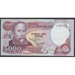 Колумбия 5000 песо 02/01/1995 г. (COLOMBIA  5000 pesos 02/01/1995) P 440: UNC