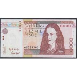 Колумбия 10000 песо 06.01.1998 г. (COLOMBIA  10000 pesos 06.01.1998) P 443: UNC