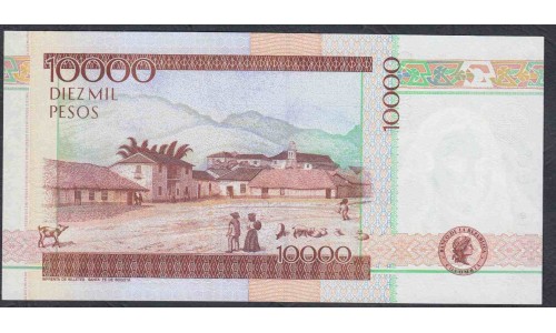 Колумбия 10000 песо 17.12.1999 г. (COLOMBIA  10000 pesos 17.12.1999 ) P 443: UNC