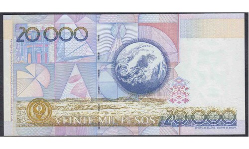 Колумбия 20000 песо 07.08.1998 г. (COLOMBIA  20000 pesos 07.08.1998) P 448c: UNC