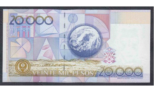 Колумбия 20000 песо 06.01.1998 г. (COLOMBIA  20000 pesos 06.01.1998) P 448b: UNC