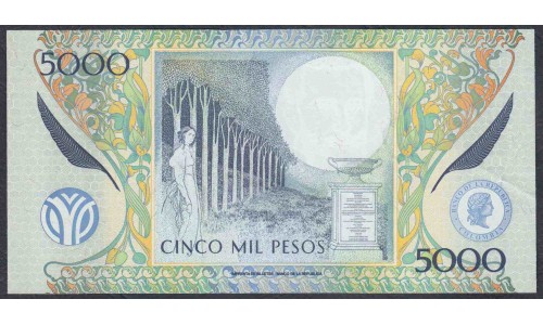 Колумбия 5000 песо 2013 (COLOMBIA  5000 pesos 2013) P 452o: UNC