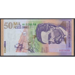 Колумбия 50000 песо 2005 г. (COLOMBIA  50000 pesos 2005) P 455e: UNC