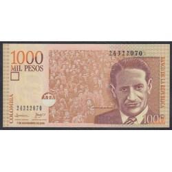 Колумбия 1000 песо 07.11. 2006 г. (COLOMBIA  1000 pesos 07.11. 2006) P456d: UNC