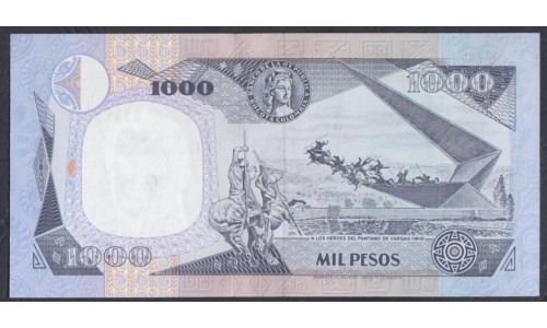 Колумбия 1000 песо 1995 года, 2 августа 1995 (COLOMBIA  1000 pesos oro 02.08.1995) P 438: UNC