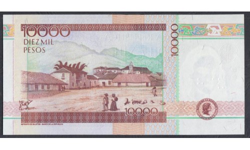 Колумбия 10000 песо 2010 г. (COLOMBIA  10000 pesos 2010) P 453n: UNC