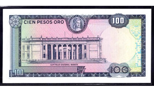 Колумбия 100 песо 1973 г. (COLOMBIA  100 pesos oro 1973 )  415: UNC