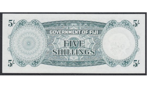 Фиджи 5 шиллингов 1961 года (FIJI  5 Shillings 1961) P 51b: UNC