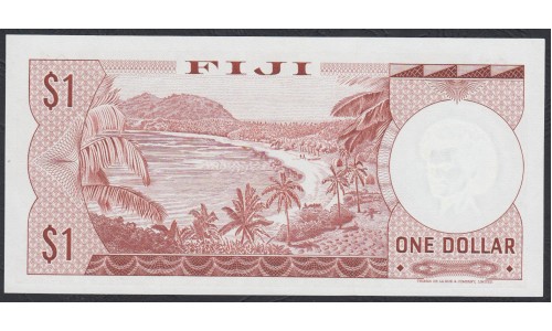 Фиджи 1 доллар 1974 года (FIJI  1 dollar 1974) P 71b: UNC