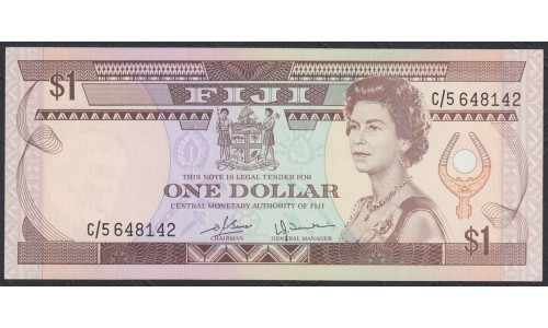 Фиджи 1 доллар 1980 года (FIJI  1 dollar 1980) P 76: UNC