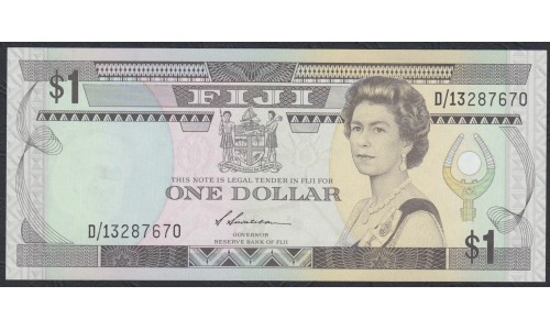 Фиджи 1 доллар 1987 года (FIJI  1 dollar 1987) P 86: UNC